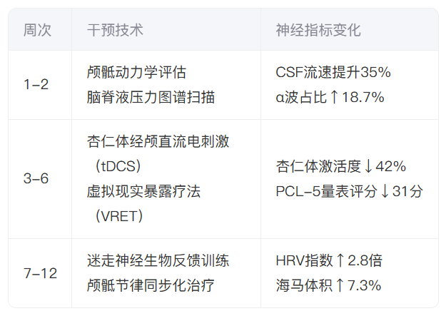 创伤记忆的神经重塑密码：颅骶-杏仁体靶向干预技术在PTSD治疗中的探索